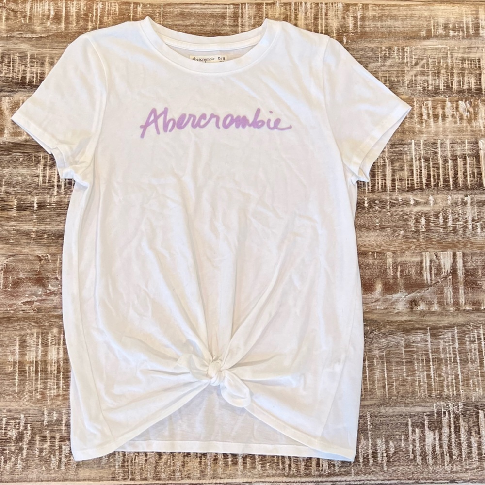 Abercrombie kids girls white tshirt. Size 15/16
